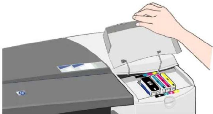 HP Designjet 111 - Remplacement des cartouches d'encre - 1