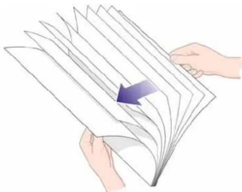 HP Designjet 111 - Chargement du papier à partir du bac d'entrée - 4