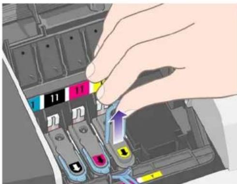 HP Designjet 111 - Remplacer les têtes d'impression - 5
