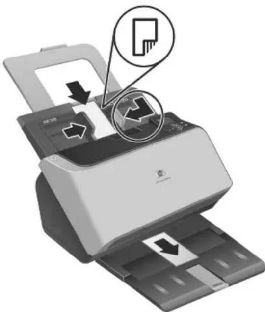 HP ScanJet Enterprise 9000 - Colocar cartões - 1