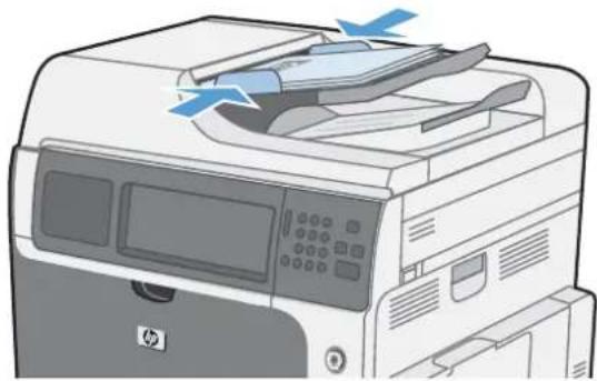 HP LaserJet Enterprise CM4540 MFP - Envoi d'un document vers une adresse électronique à l'aide du carnet d'adresses - 1