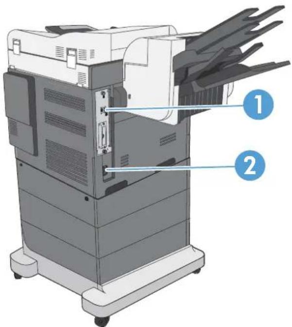 HP LaserJet Enterprise CM4540 MFP - Vue face arrière - 1