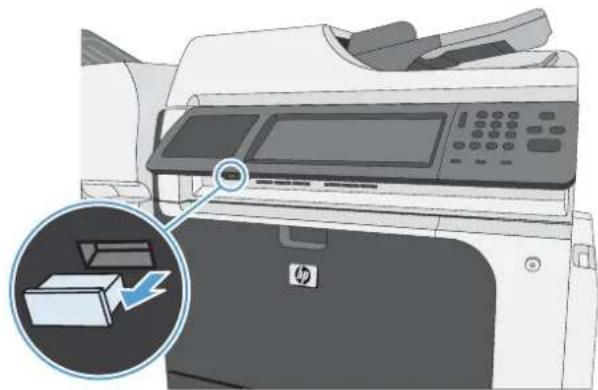 HP LaserJet Enterprise CM4540 MFP - Impression directe par clé USB - 1
