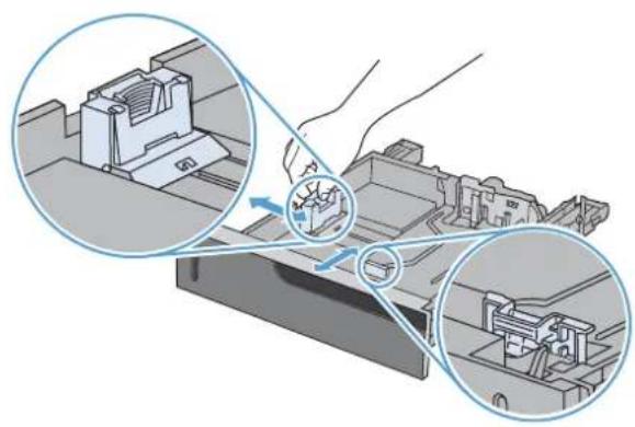 HP LaserJet Enterprise CM4540 MFP - Chargement du bac 2 et des bacs 3, 4 et 5 (en option) avec le papier de format personnalisé - 2
