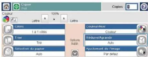 HP LaserJet Enterprise CM4540 MFP - Réduction ou agrandissement d'une image de copie - 2