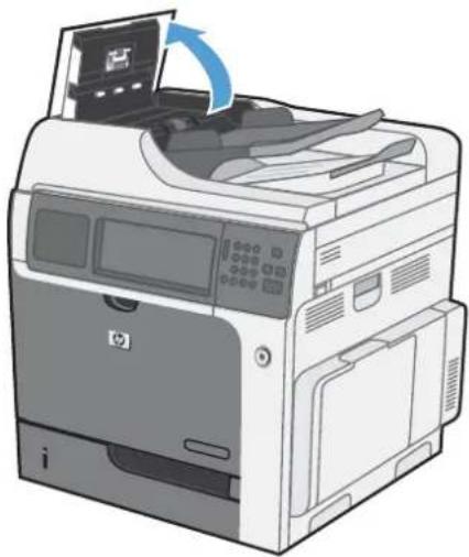 HP LaserJet Enterprise CM4540 MFP - Elimination des bourrages dans le bac d'alimentation - 1