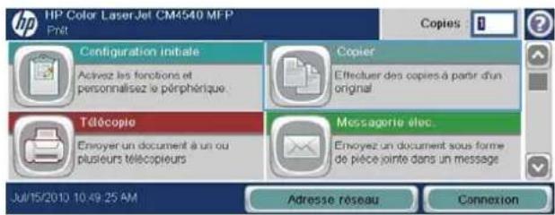 HP LaserJet Enterprise CM4540 MFP - Réduction ou agrandissement d'une image de copie - 1
