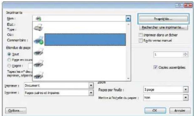 HP LaserJet Enterprise CM4540 MFP - Utilisation d'un raccourci d'impression avec Windows - 2