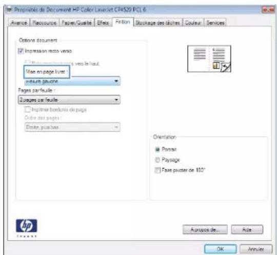 HP LaserJet Enterprise 500 MFP M525 - Créer un livret (Windows) - 7