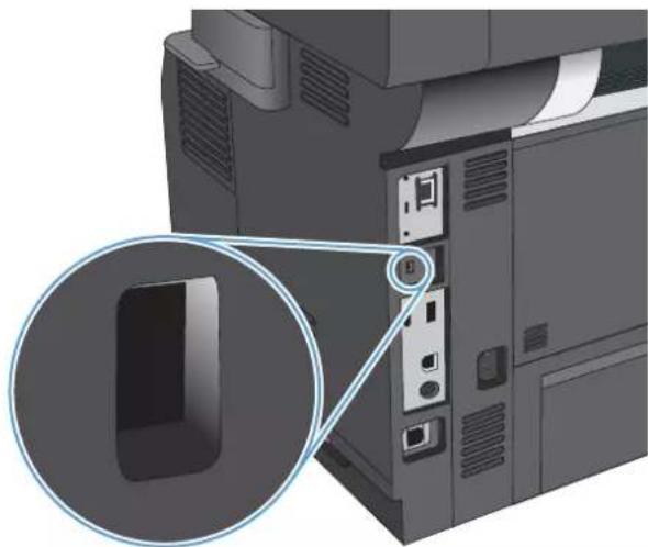HP LaserJet Enterprise 500 MFP M525 - Verrouillage du boîtier du formateur - 1