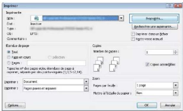 HP LaserJet Enterprise 500 MFP M525 - Créer une tâche en mémoire (Windows) - 1