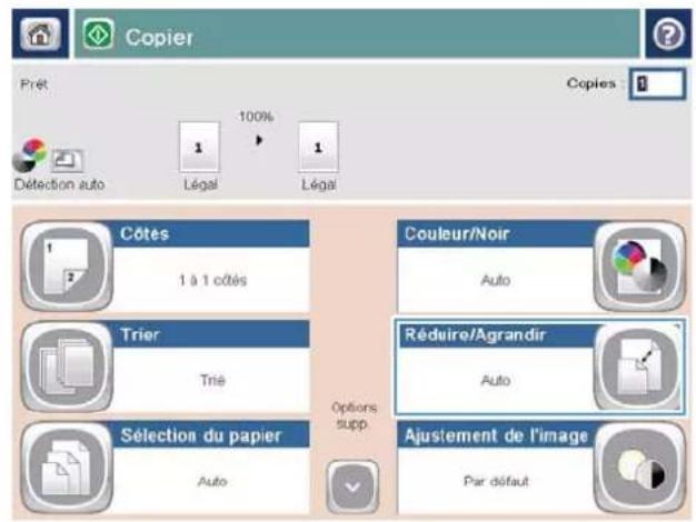 HP LaserJet Enterprise 500 MFP M525 - Réduction ou agrandissement d'une image de copie - 2