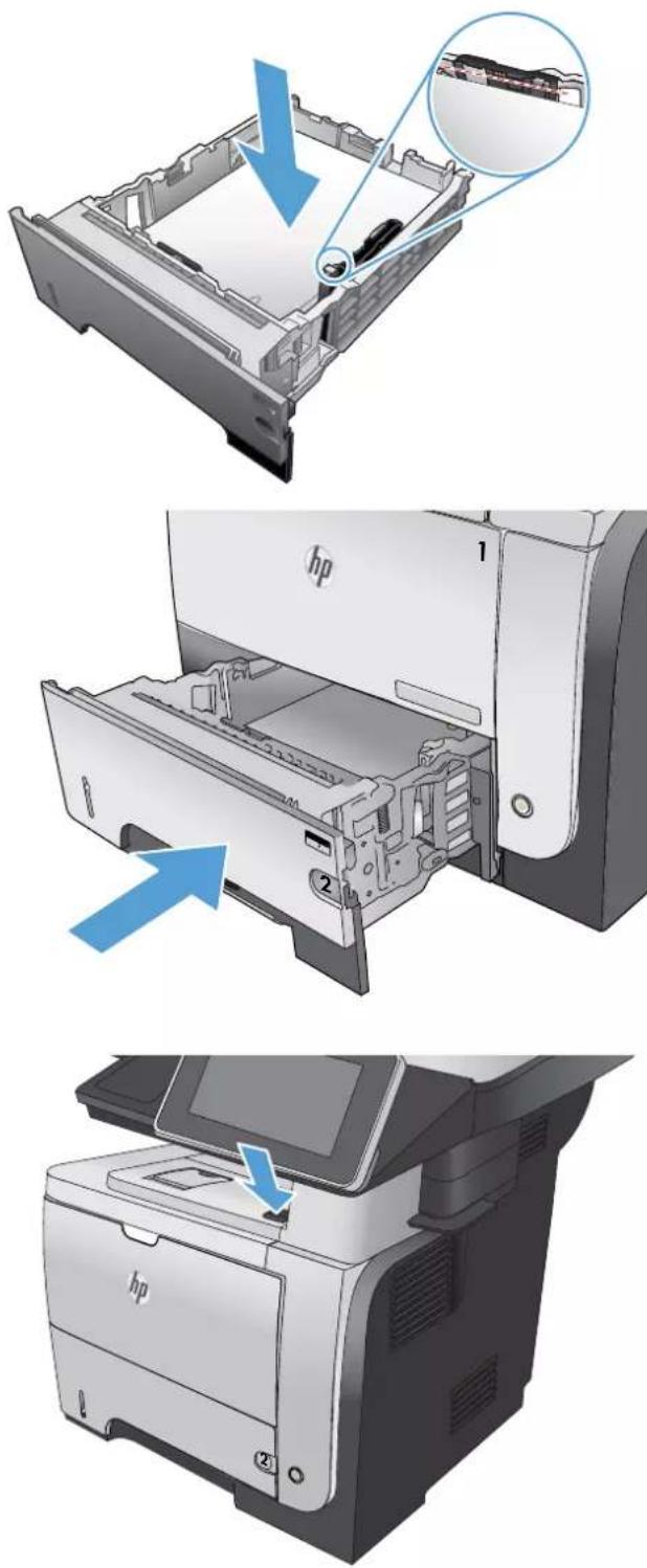 HP LaserJet Enterprise 500 MFP M525 - Suppression des bourrages au niveau du bac 2 ou d'un bac de 500 feuilles optionnel - 2