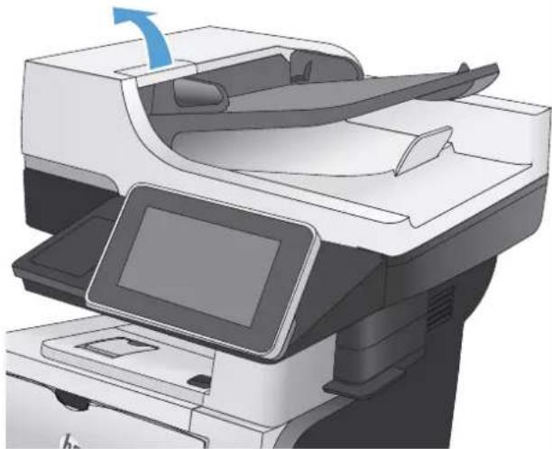 HP LaserJet Enterprise 500 MFP M525 - Nettoyez les rouleaux et le tampon de séparation du bac d'alimentation. - 1