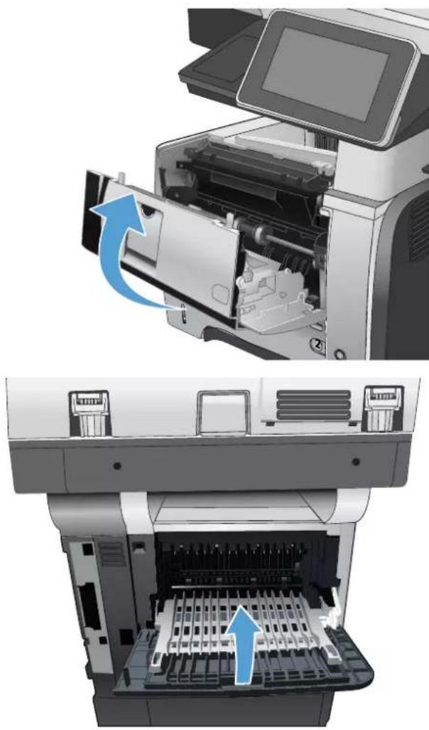 HP LaserJet Enterprise 500 MFP M525 - Suppression des bourrages de l'unité d'impression recto verso - 5