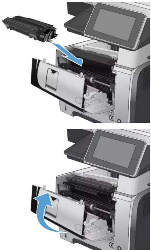 HP LaserJet Enterprise 500 MFP M525 - Suppression des bourrages au niveau du bac 2 ou d'un bac de 500 feuilles optionnel - 4