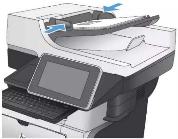 HP LaserJet Enterprise 500 MFP M525 - Envoi d'une télécopie à partir d'un numéro rapide - 1