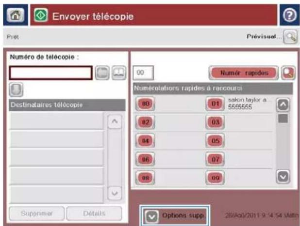 HP LaserJet Enterprise 500 MFP M525 - Envoyer une télécopie en saisissant les numéros manuellement - 2