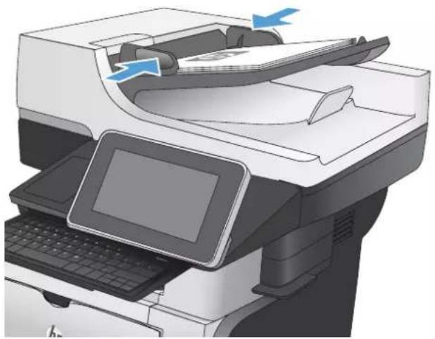 HP LaserJet Enterprise 500 MFP M525 - Envoyer une télécopie en saisissant les numéros manuellement - 1