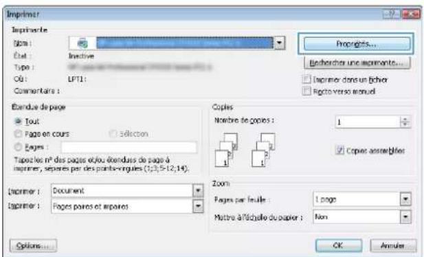 HP LaserJet Enterprise 500 MFP M525 - Sélectionner l'orientation de la page (Windows) - 1