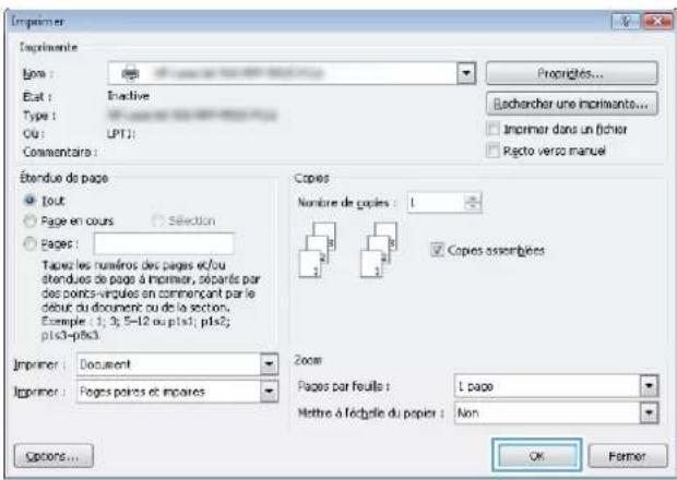 HP LaserJet Enterprise 500 MFP M525 - Créer des raccourcis d'impression (Windows) - 7
