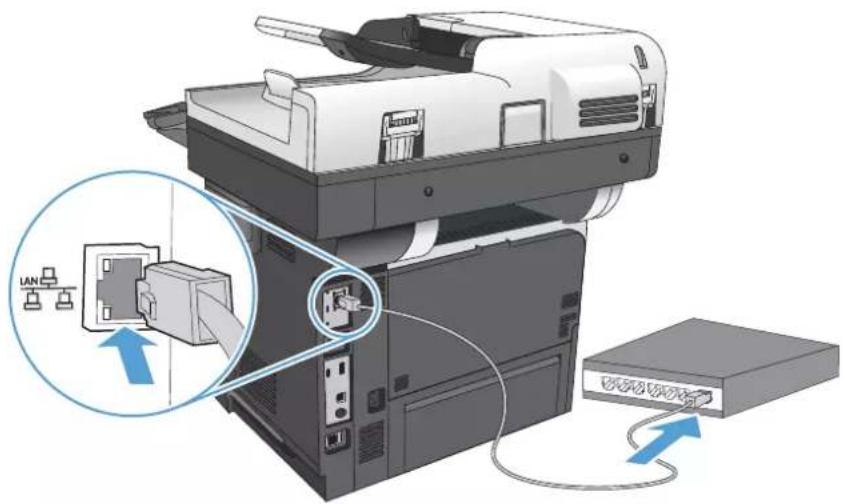 HP LaserJet Enterprise 500 MFP M525 - Configurer l'adresse IP - 1