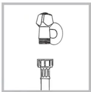 INDESIT IWB 6143 - Aansluiting van de watertoevoerbuis - 1