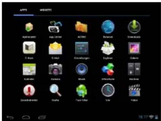 INTENSO TAB 724 - Предустановленные приложения на пусковом экране - 5