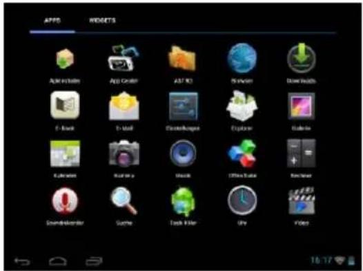 INTENSO TAB 724 - Applications préinstallées sur l'écran d'accueil - 5