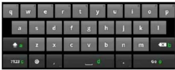 INTENSO TAB 714 - Использование виртуальной клавиатуры - 1