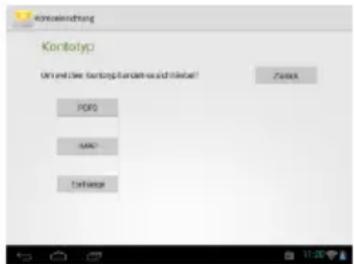 INTENSO TAB 714 - Setting up your e-mail box - 1