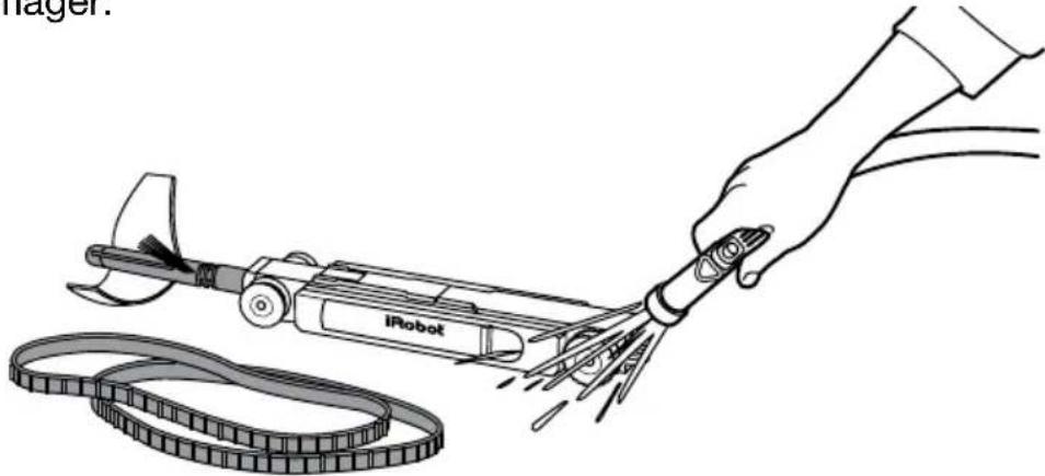 IROBOT Looj 330 - La poignée télécommande du Looj ne doit être nettoyée qu'à l'aide d'un chiffon humide. La poignée télécommande n'est pas étanche. - 1