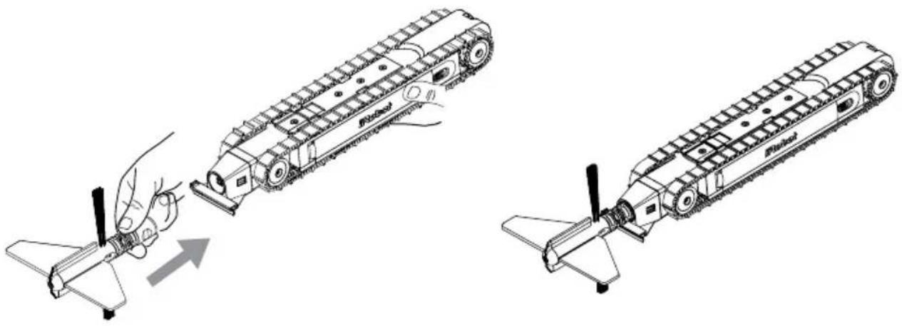 IROBOT Looj 330 - Fixation du dégorgeoir - 1
