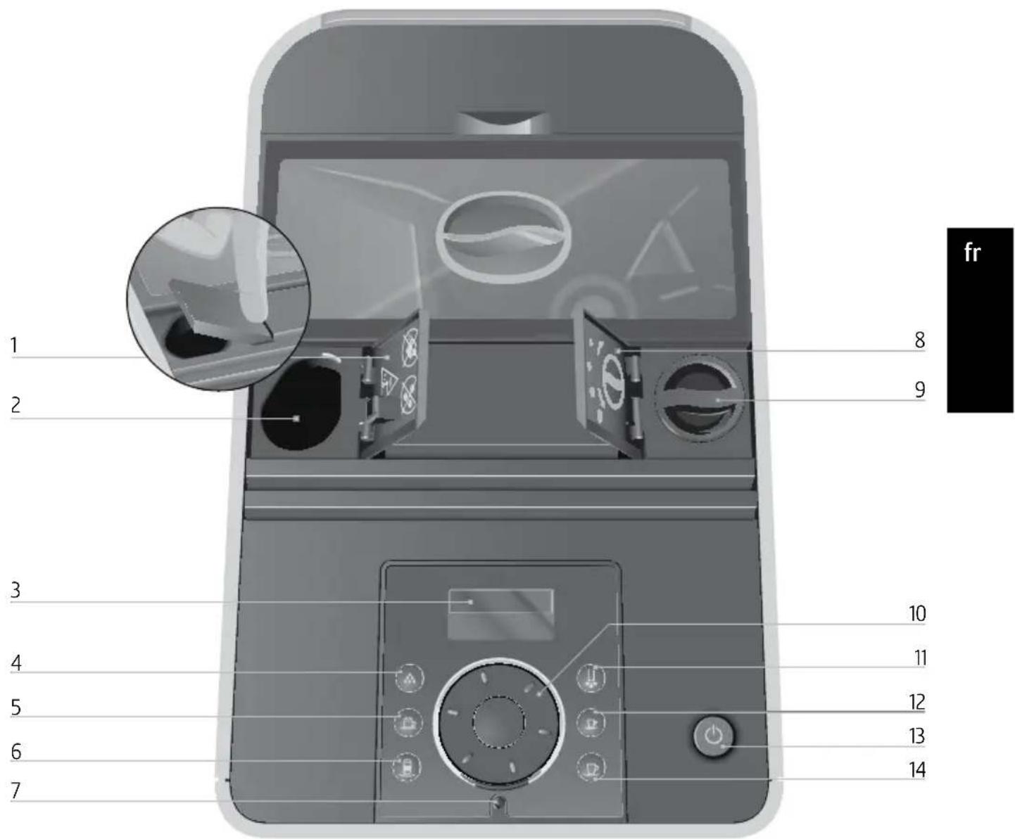JURA ENA Micro 9 One Touch - Eléments de commande - 2
