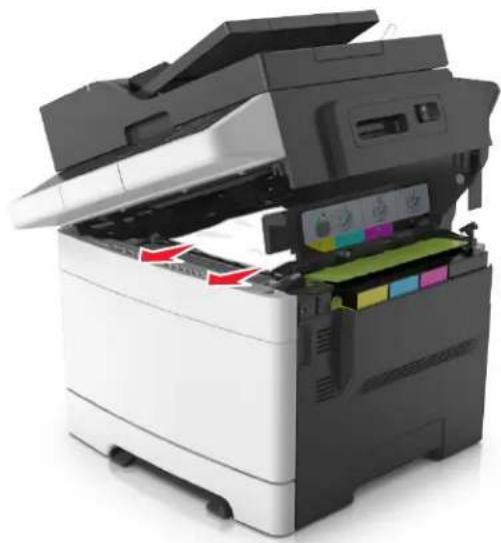 LEXMARK CX310n - [x]-page jam, clear standard bin [203.xx] - 2