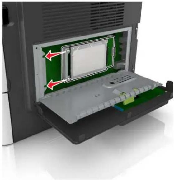 LEXMARK MS610dn - Installation d'un disque dur sur l'imprimante - 3