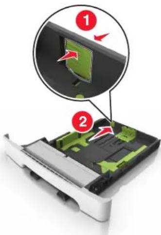 LEXMARK CX510de - Loading the 250- and 550-sheet tray - 3