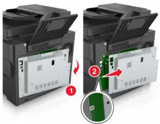 LEXMARK CX510de - Accessing the controller board - 3
