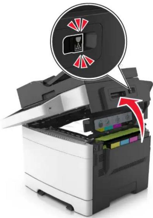 LEXMARK CX510de - [x]-page jam, clear standard bin [203.xx] - 1