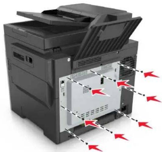 LEXMARK CX510de - Accessing the controller board - 6