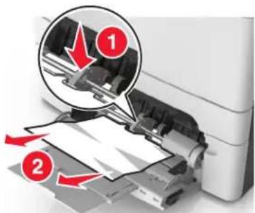 LEXMARK CX510de - [x]-page jam, clear multipurpose feeder [250.xx] - 1