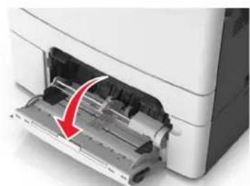 LEXMARK CX510de - Loading the multipurpose feeder - 2