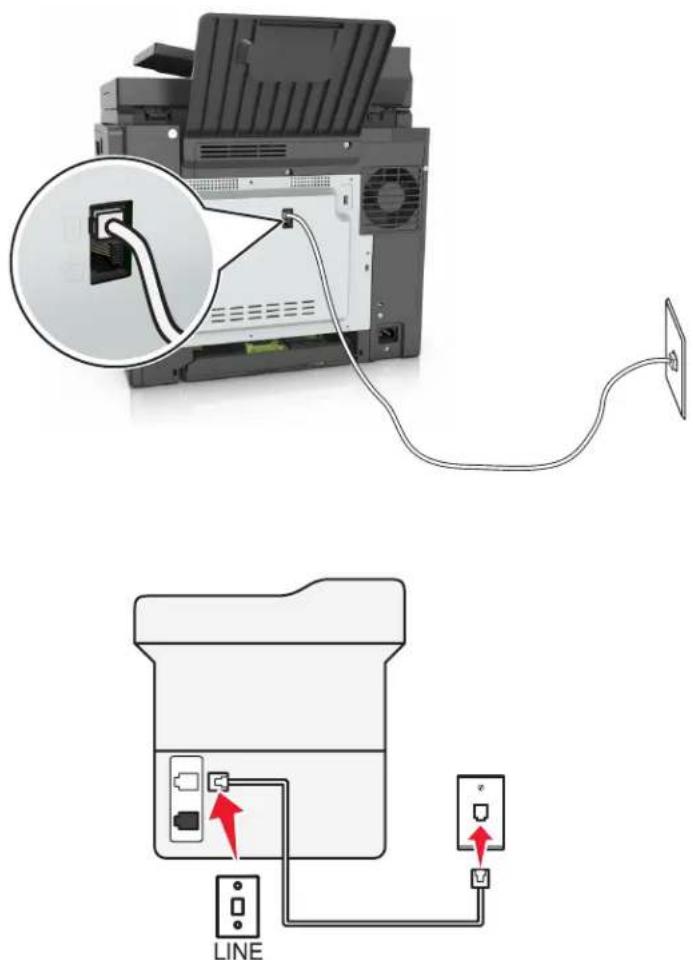 LEXMARK CX510de - Scenario 1: Standard telephone line - 1
