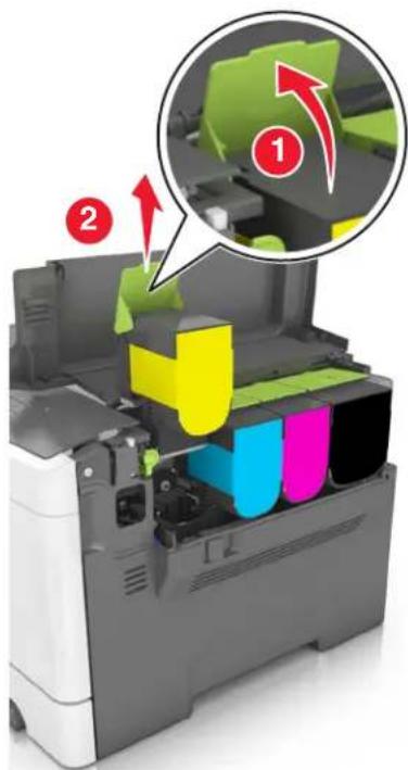 LEXMARK CS310n - Replacing toner cartridges - 2