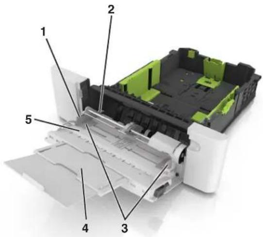 LEXMARK CS310n - Loading the multipurpose feeder - 7