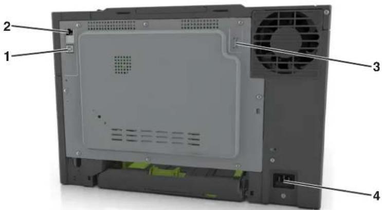 LEXMARK CS310n - Attaching cables - 1