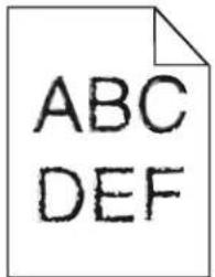 LEXMARK CS310n - Characters have jagged or uneven edges - 1