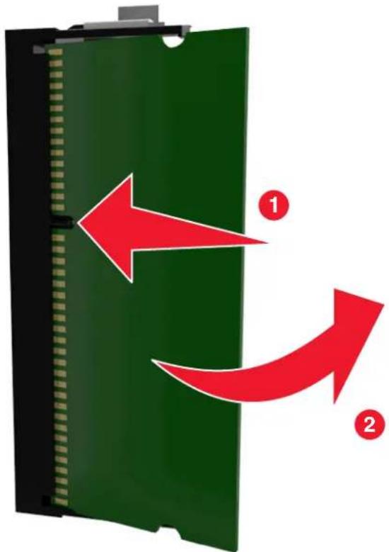 LEXMARK CS310n - Installing a memory card - 6