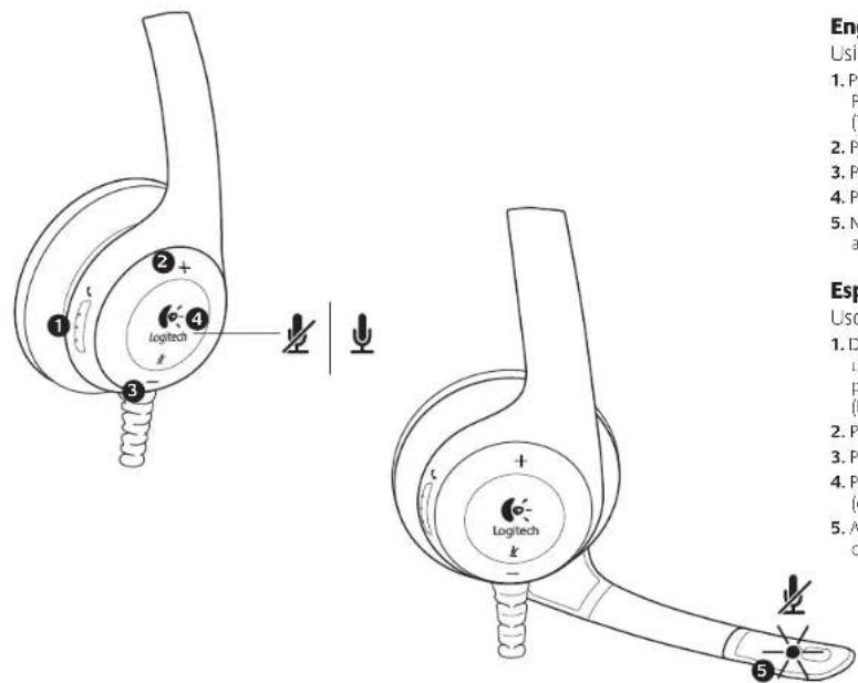 1 2 + 3 Logitech 4 5 Esp USC 1. D 2. P 3. P 4. P 5. N a Logitech k