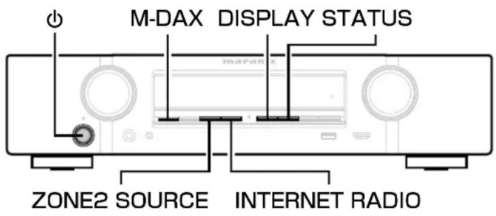 M-DAX DISPLAY STATUS ZONE2 SOURCE INTERNET RADIO